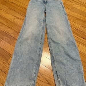 abercrombie kids High Rise Wide Leg Jeans Size 9/10 Long